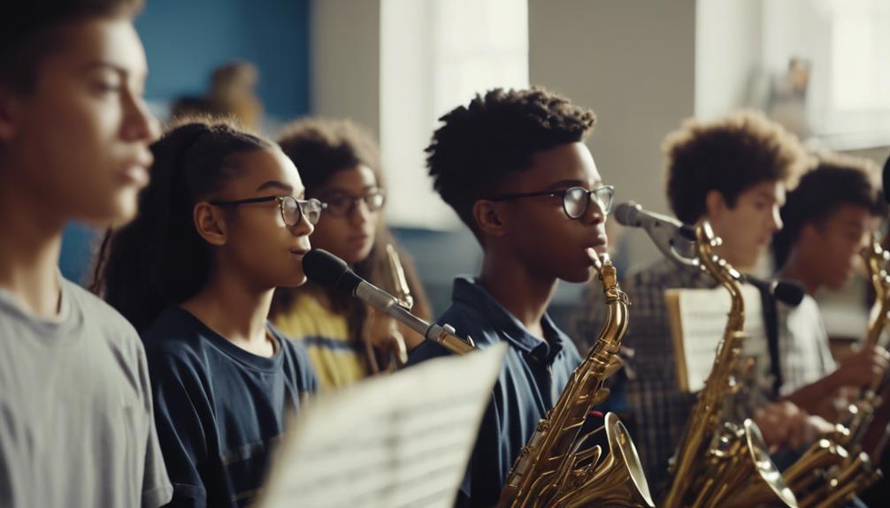 high school band formation