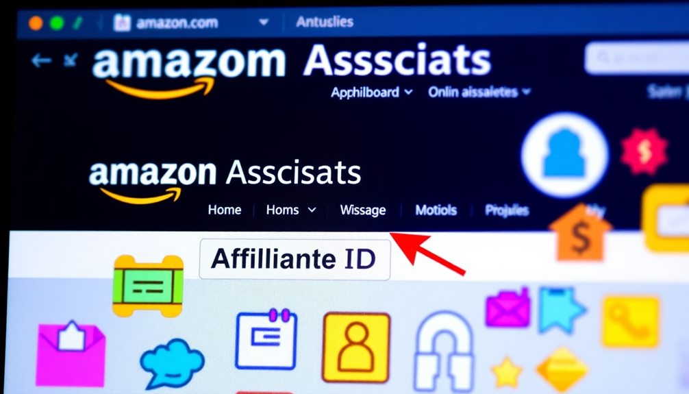 finding amazon affiliate id