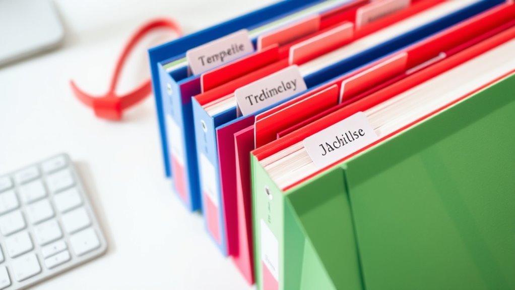 clear consistent organized labeling