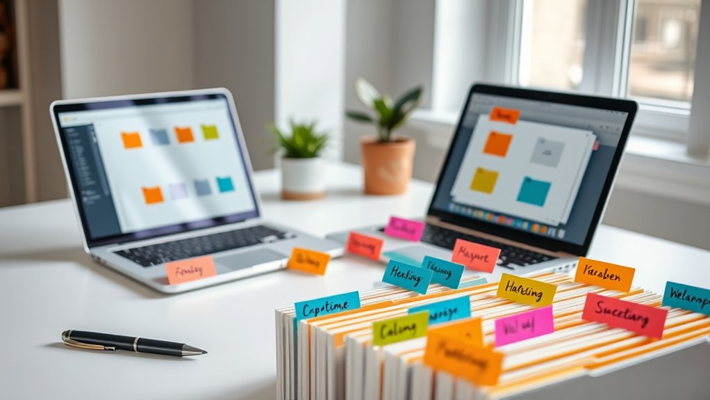 organize label compress communicate