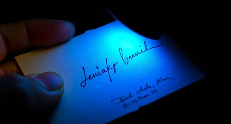 uv light authentication tips