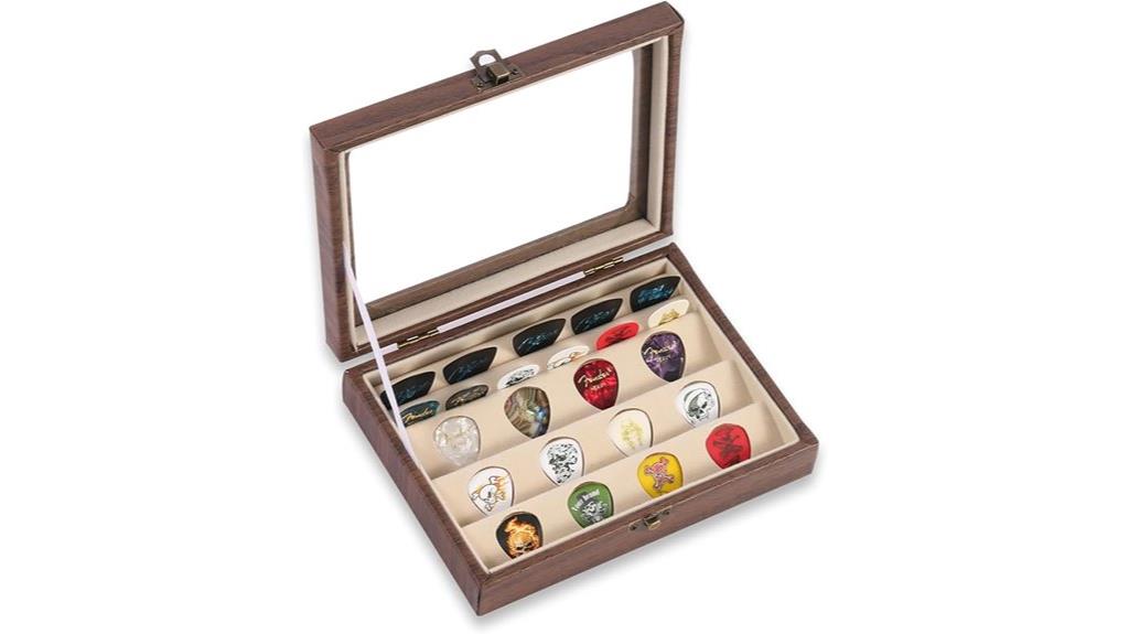 12 grid guitar pick case