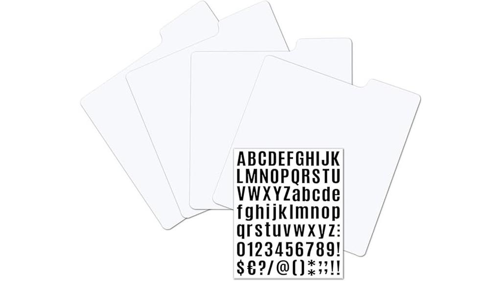 12 inch alphabet divider