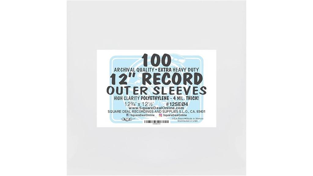 12 inch record sleeves