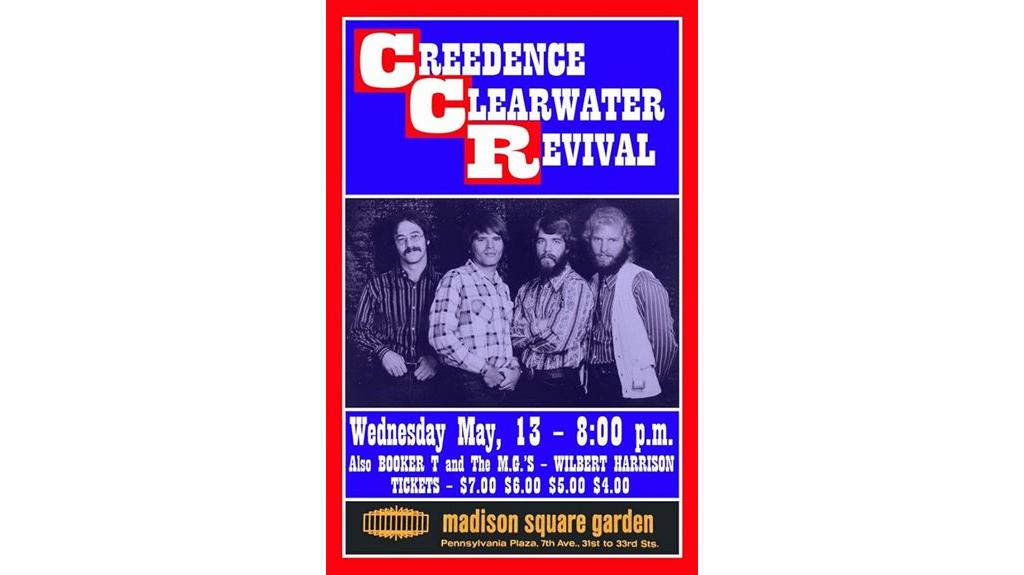 1970 creedence revival poster