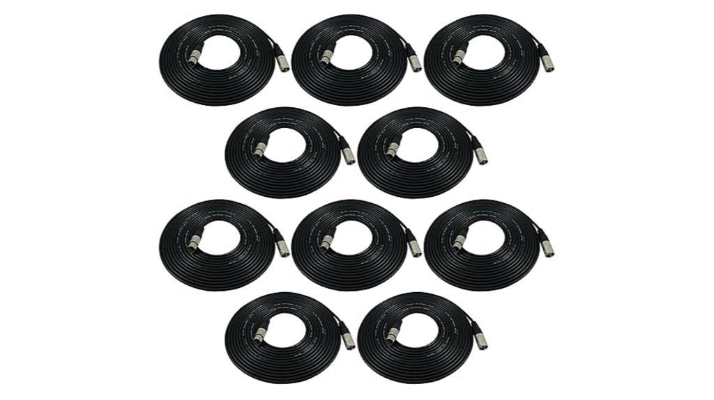 25 foot microphone cable pack