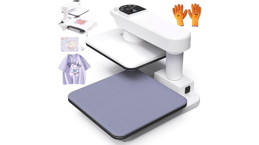 360 degree swivel heat press