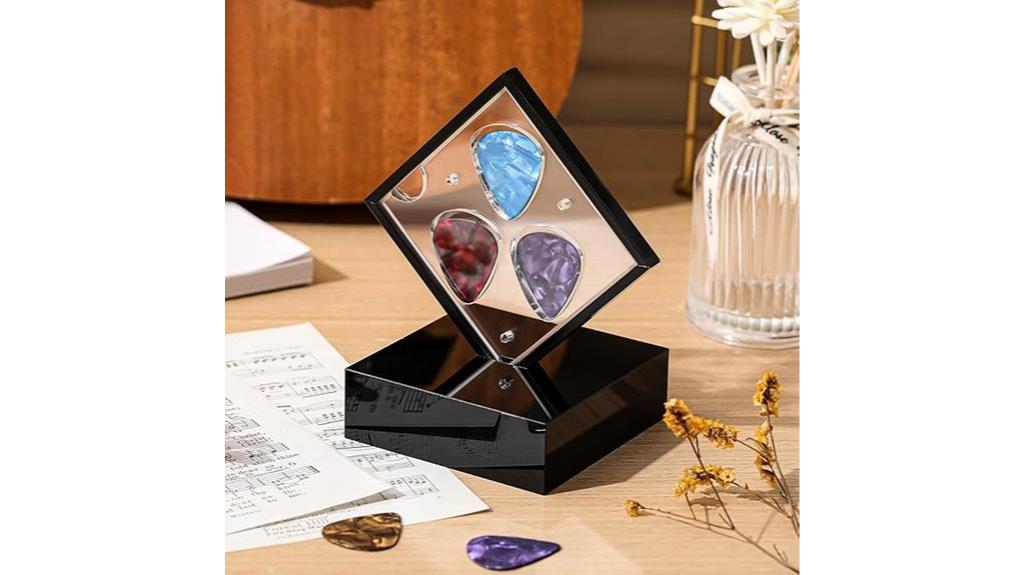 3d acrylic guitar pick display