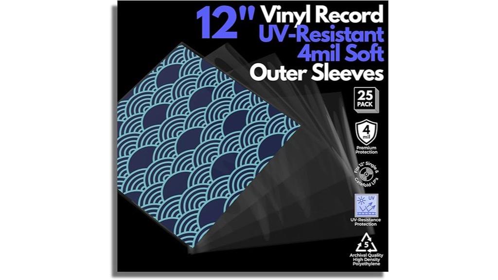 50 polyethylene record sleeves