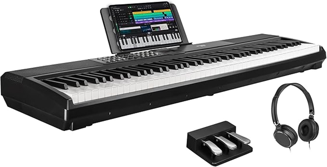 88 key weighted keyboard