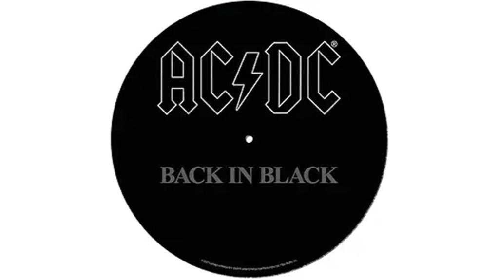 ac dc record slip mat