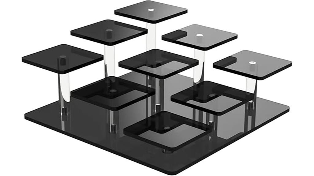 acrylic 9 tier display stand
