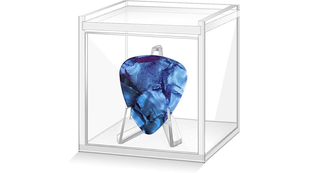 acrylic guitar pick case