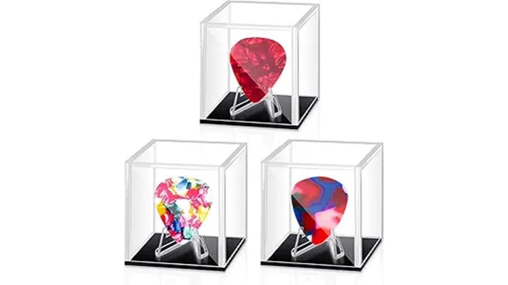 acrylic guitar pick storage