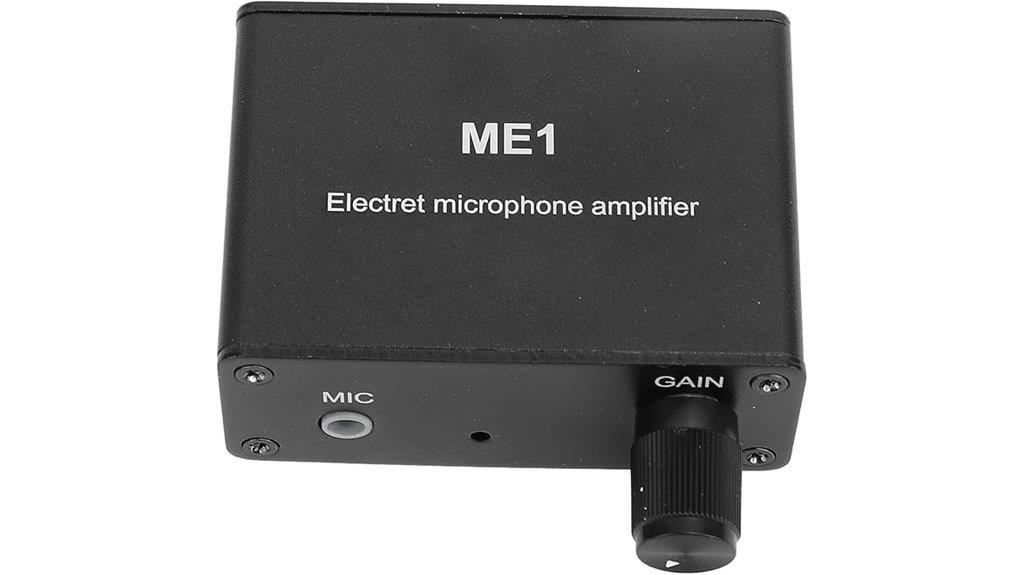 adjustable electret microphone amplifier