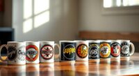 band logo coffee mugs