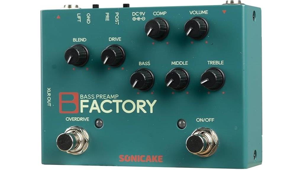 bass guitar overdrive pedal