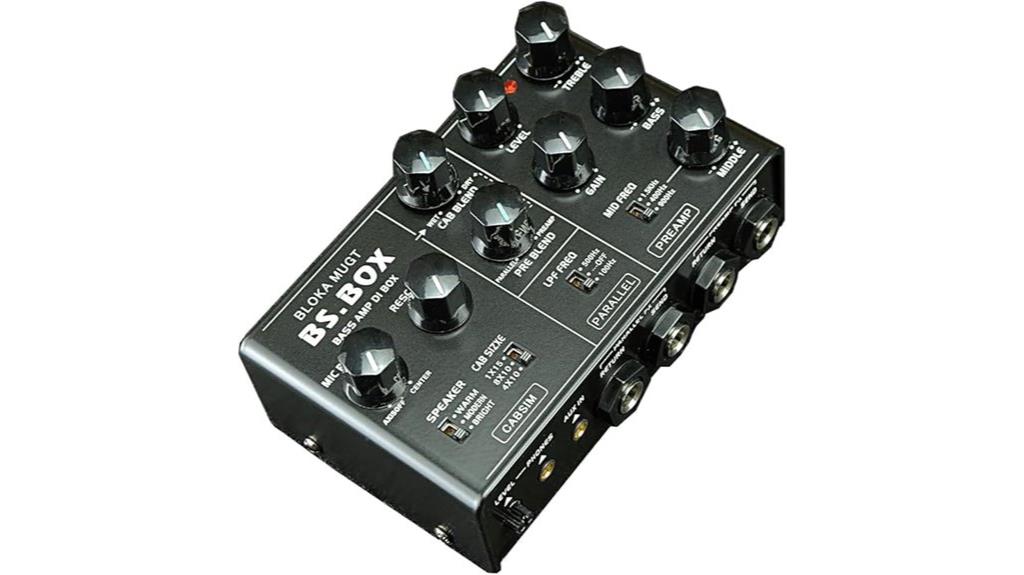 black analog bass pedal