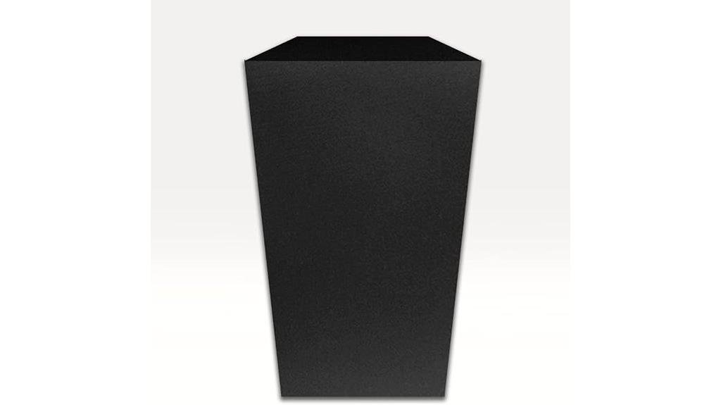 black corner bass trap
