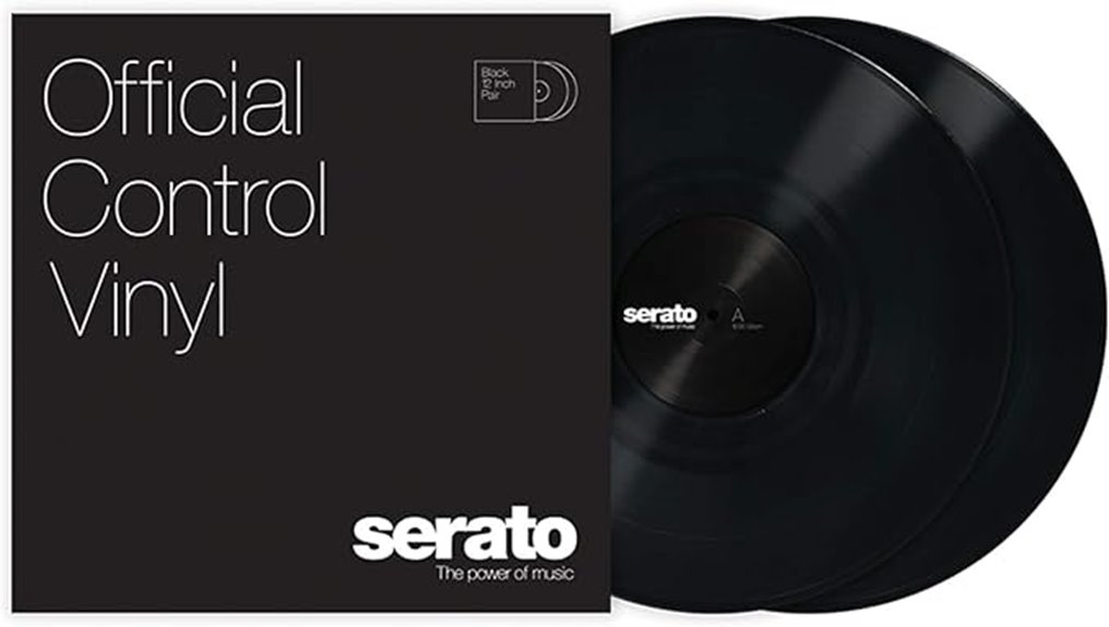 black serato control vinyl