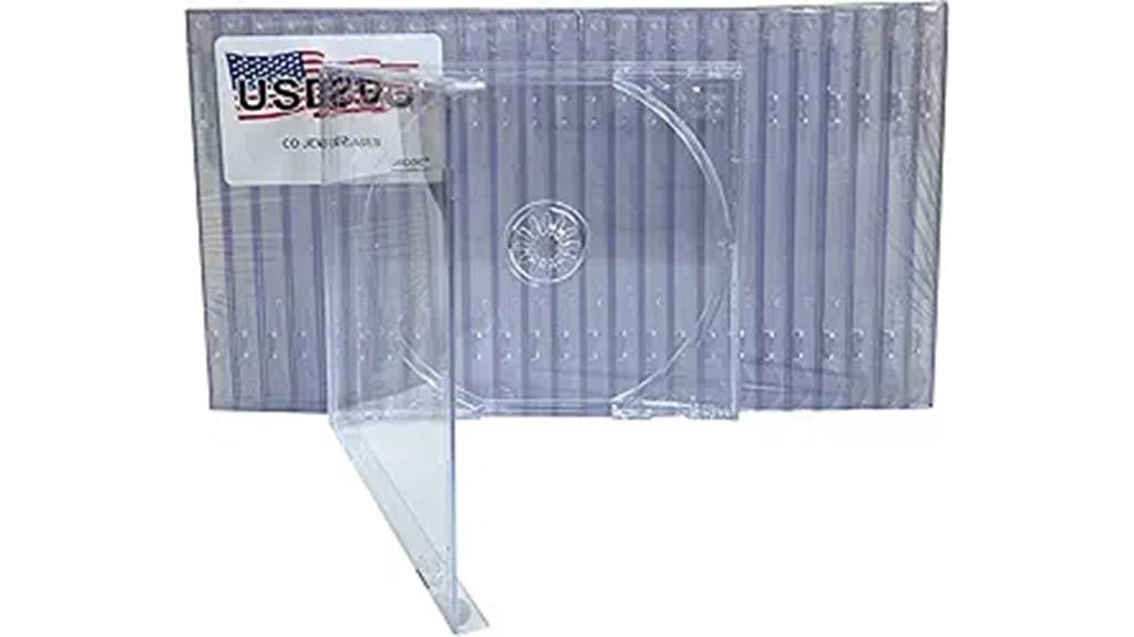 clear 1 disc jewel cases
