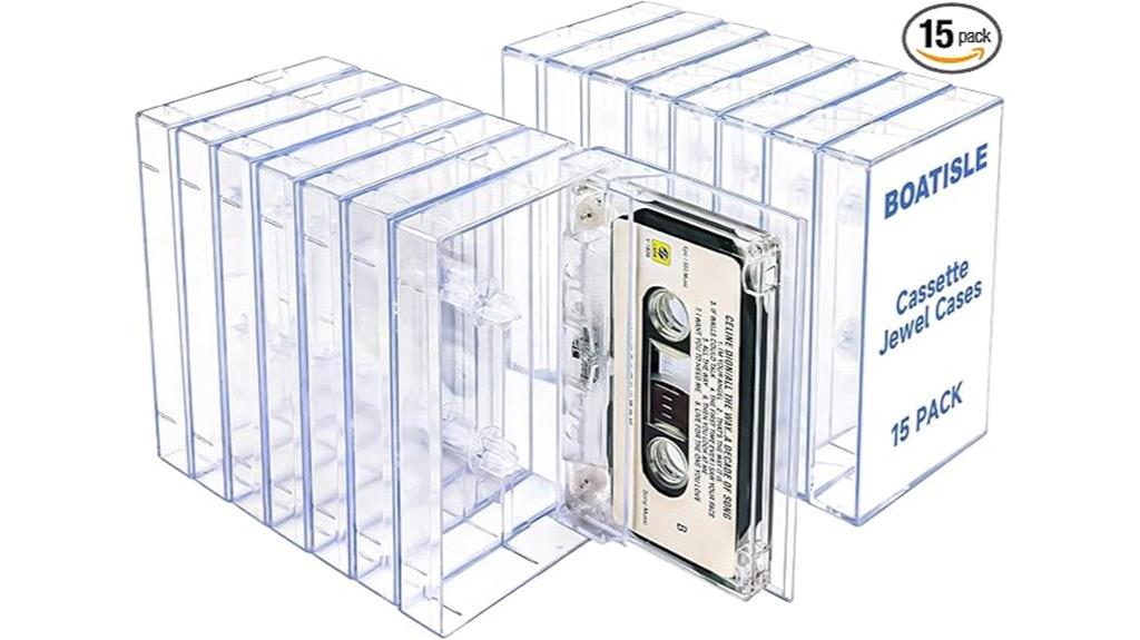 clear cassette tape cases