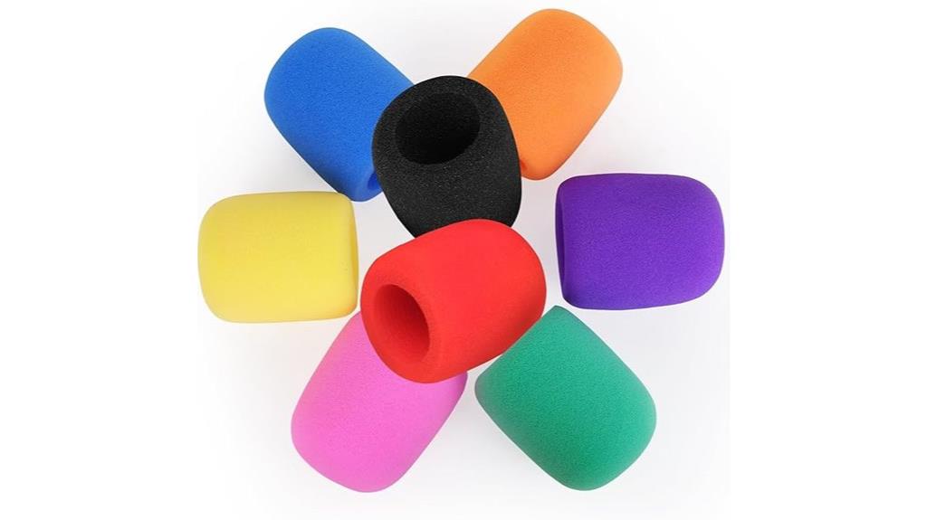 colorful microphone covers pack