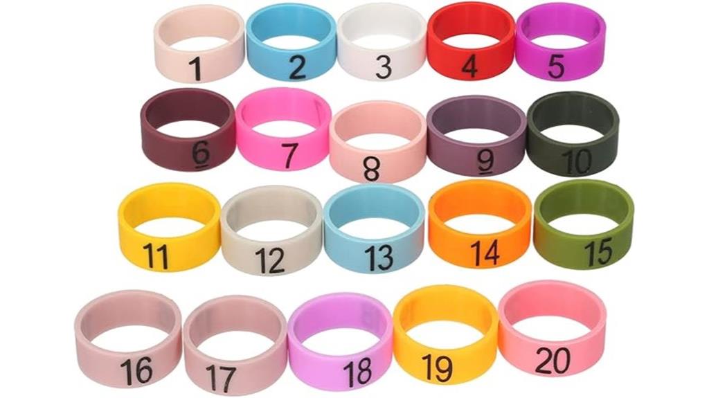 colorful microphone number rings
