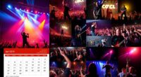 concert calendar wall posters
