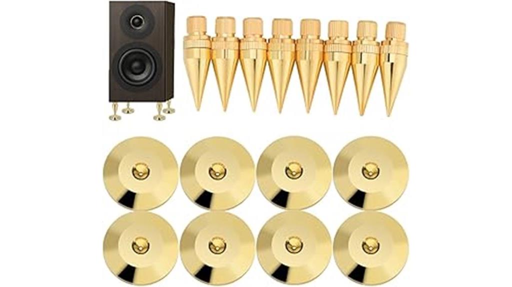 copper speaker spike stands