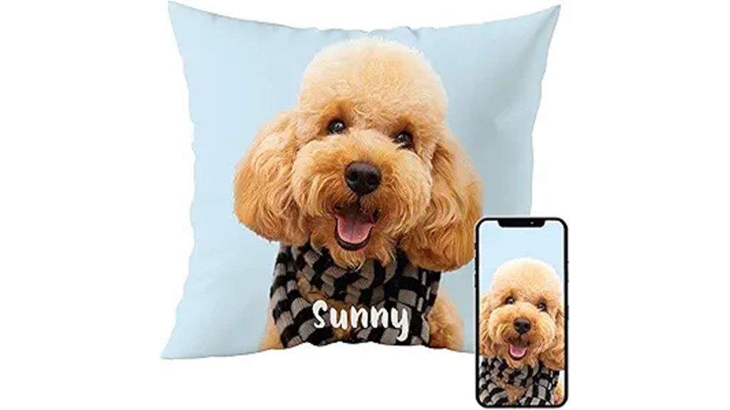 custom 16x16 fabric pillow