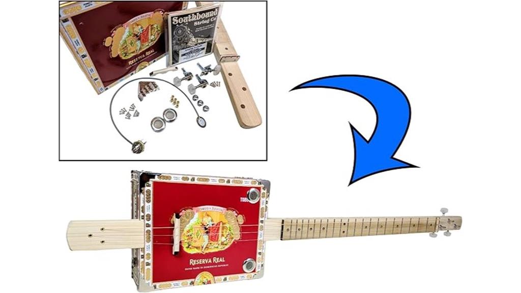 diy three string guitar kit