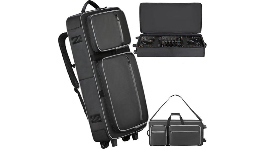 dj controller rolling bag