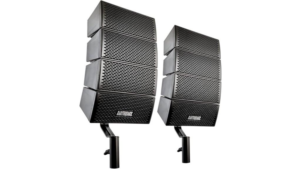 dual 4x4 line arrays
