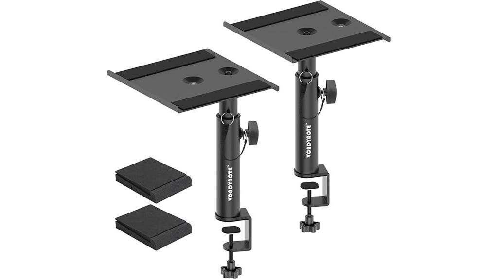 dual monitor stands with pads