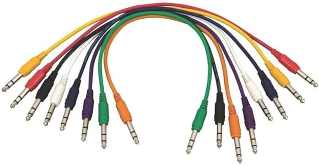 eight pack 1 4 trs cables