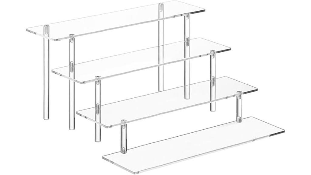 elegant four tier perfume stand