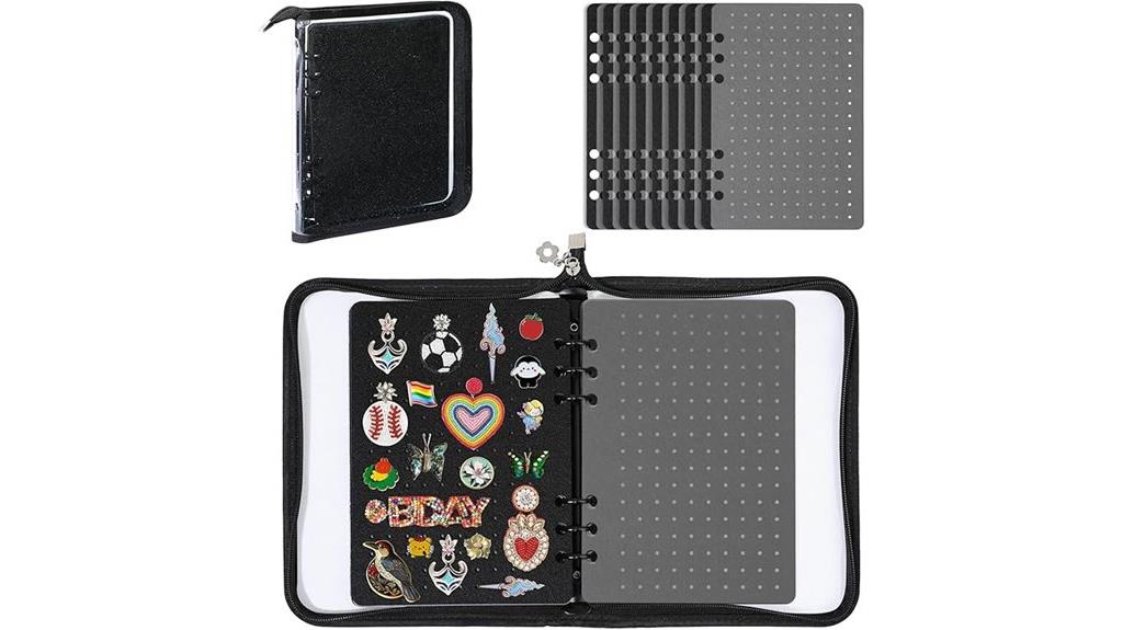 enamel pin organizer book