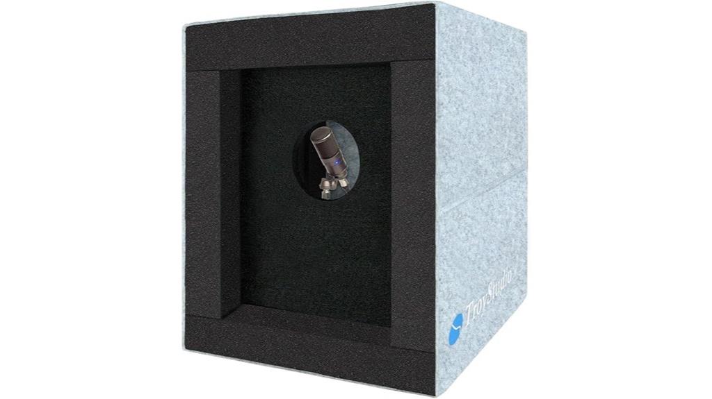 enclosed vocal recording booth