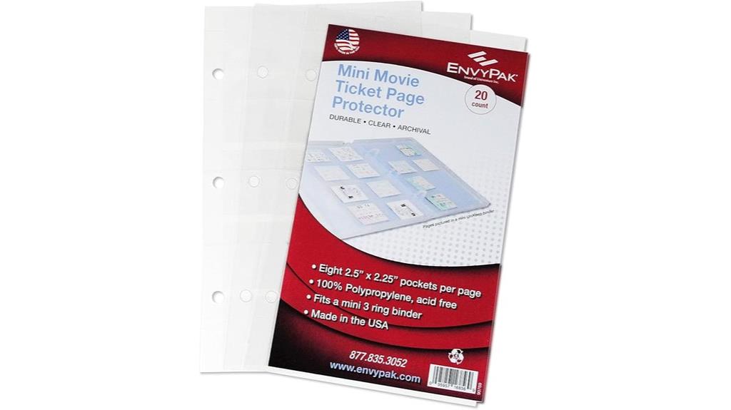 envypak ticket protector pack