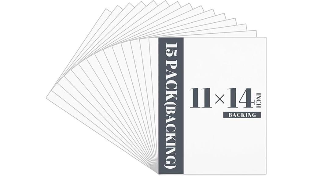 fifteen 11x14 backing boards