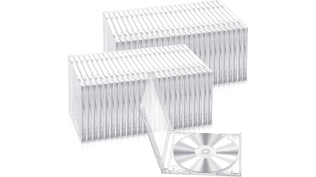 fifty plastic cd cases