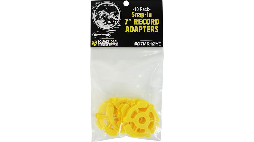 flat plastic record adapters