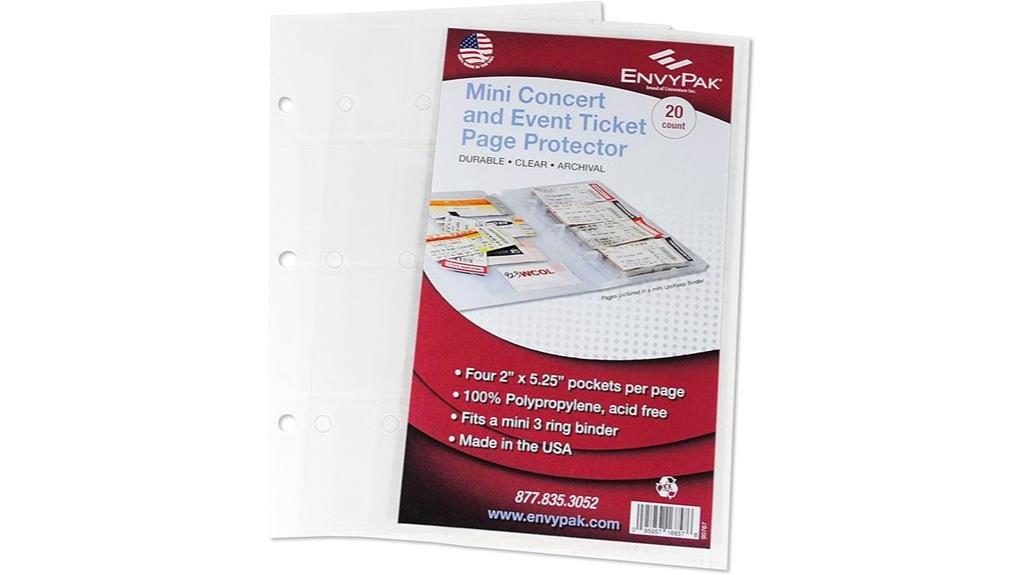 four pocket sheet protector refill
