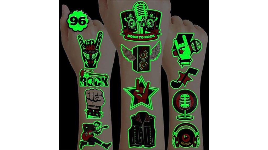 glow in the dark tattoo set