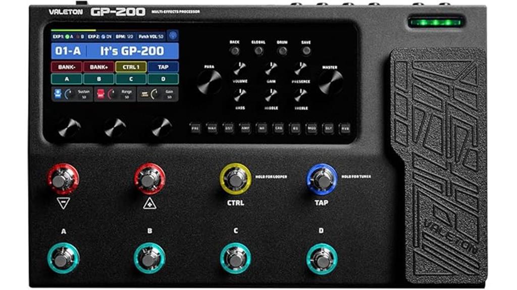 guitar bass multi effects pedal