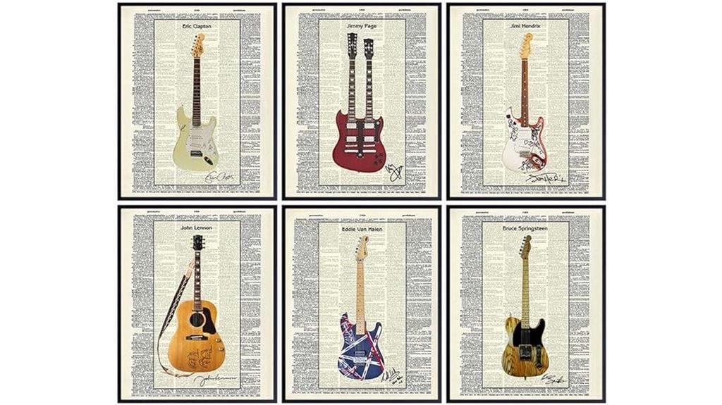 guitar music wall art