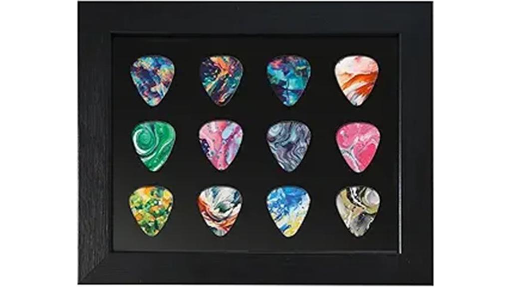 guitar pick frame display