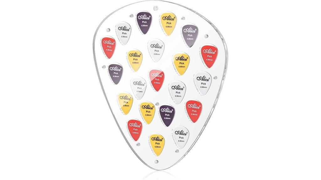 guitar pick storage display