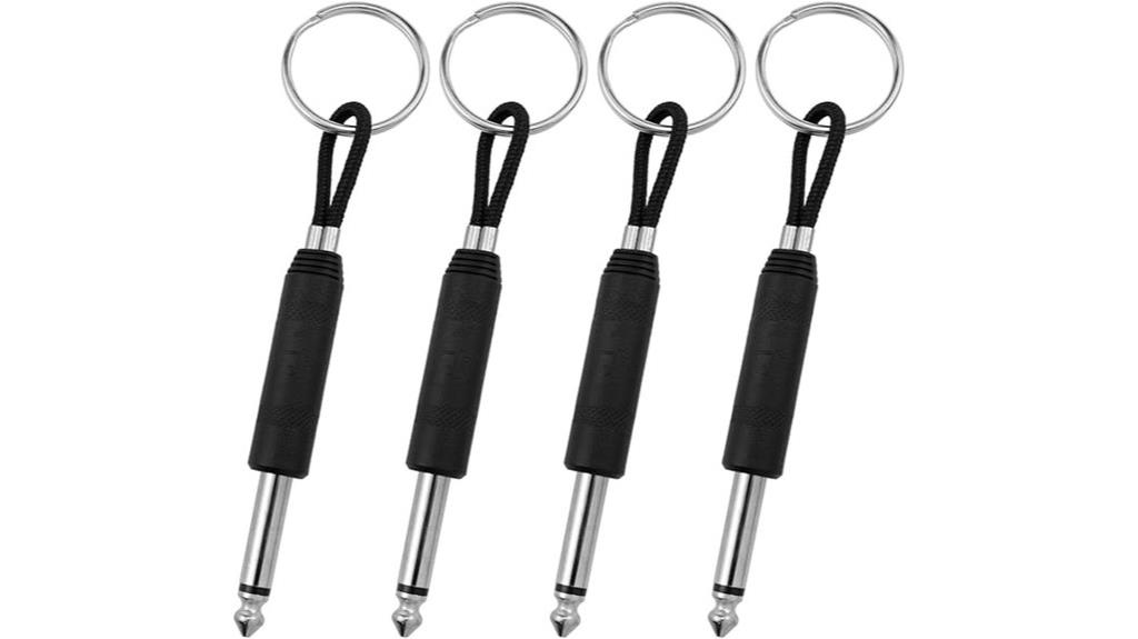 guitar plug keychain set